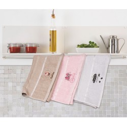 Πετσέτες κουζίνας "Classy" σετ 3τμχ 40Χ60cm 100% βαμ.